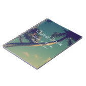 Livre d'invité tropical de mariage de destination (Côté gauche)