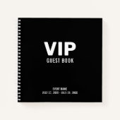 Livre d'invité VIP noir (Devant)