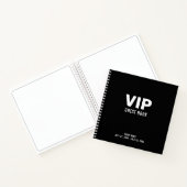 Livre d'invité VIP noir (Intérieur)