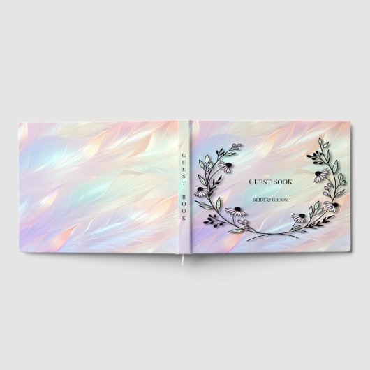 Livre d'invités à fleurs minimal (Complet)