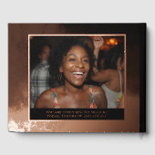 Livre d'invités Anniversaire Foil Élégant Photo &  (Verso)