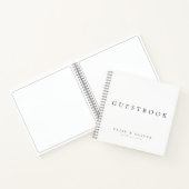 Livre d'invités Black & White Elegant Wedding (Intérieur)