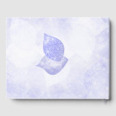 Livre d'invités Blue & Silver Parties scintillant  (Verso)