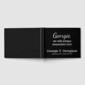 Livre d'invités commémoratif/funéraire propre et é (Complet)