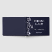 Livre d'invités de mariage élégant de la Marine et (Complet)