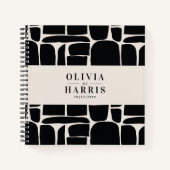 Livre d'invités de mariage minimaliste abstrait (Devant)