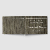 Livre d'invités de mariage rustique, simple et élé (Complet)