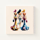 Livre d'invités Élégant habillage filles Fête des  (Dos)