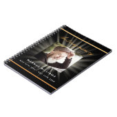 Livre d'invités funérailles funéraires noir photo  (Côté gauche)