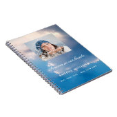 Livre d'invités funérailles mémorial bleu ciel pho (Côté Droit)