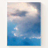 Livre d'invités funérailles mémorial bleu ciel pho (Dos)