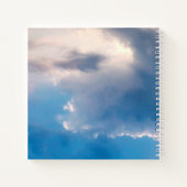 Livre d'invités funérailles mémorial bleu ciel pho (Dos)