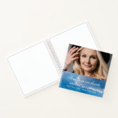 Livre d'invités funérailles mémorial bleu ciel pho (Intérieur)