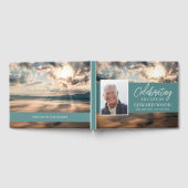 Livre d'invités funéraires avec Mountain Top Photo (Complet)