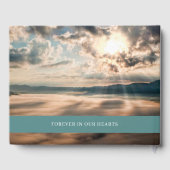 Livre d'invités funéraires avec Mountain Top Photo (Verso)