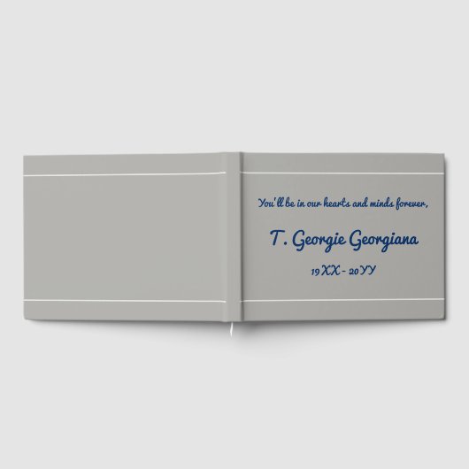 Livre d'invités funéraires et Customisés (Complet)