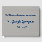 Livre d'invités funéraires et Customisés (Recto)