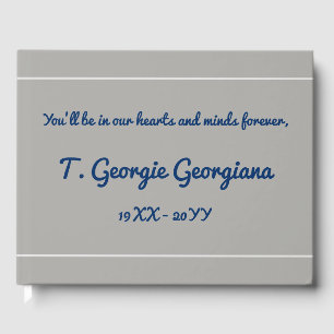 Livre d'invités funéraires et Customisés