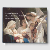 Livre d'invités funéraires | Marie Chanson des ang (Recto)