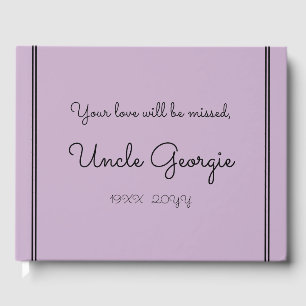 Livre d'invités funéraires/mémorial de base et min