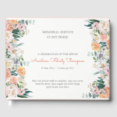 Livre d'invités funéraires | Roses aquarelles 1 (Recto)