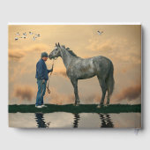 Livre D'Invités Gray Horse And Groom OTTB (Verso)