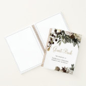 Livre d'invités mariage élégant floral (Intérieur)