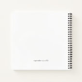 Livre d'invités minimaliste de superposition photo (Dos)