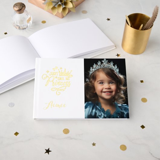 Livre d'invités Pageant Princess Foil (Recto ouvert)