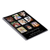 Livre d'invités photo collage noir mémorial funéra (Côté Droit)