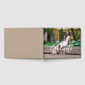 Livre d'invités photo décontracté Beige Graduation (Complet)