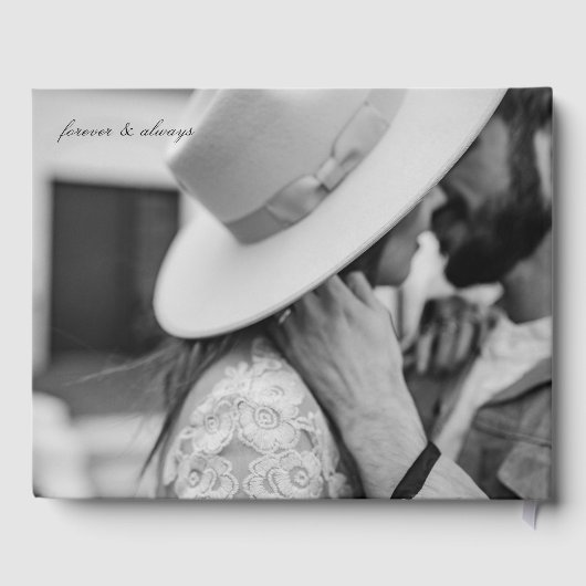 Livre d'invités photo Mariage moderne (Verso)