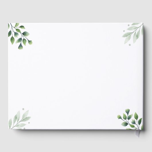 Livre d'invités photo Monogramme moderne (Verso)