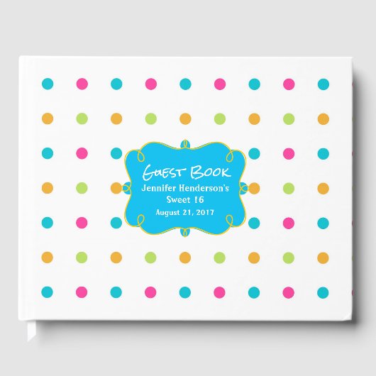 Livre d'invités pour une occasion spéciale Pois br (Recto)