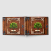 Livre d'invités Rustic Wood Family Tree (Complet)