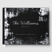 Livre d'invités texturé Photo Foil Guestbooks noir (Recto)