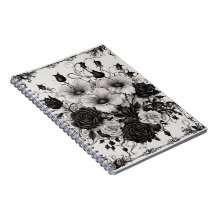 Livre d'ombres aux fleurs noires gothiques