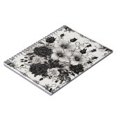 Livre d'ombres aux fleurs noires gothiques (Côté gauche)