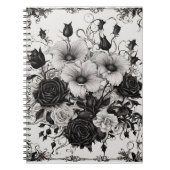 Livre d'ombres aux fleurs noires gothiques (Devant)