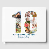 Livre D'or 18e anniversaire Se souvenir quand ... Collage pho (Recto)