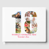 Livre D'or 18e anniversaire Se souvenir quand ... Collage pho (Recto)