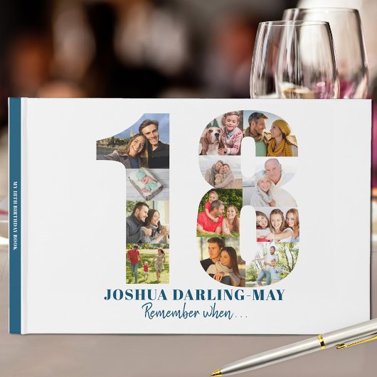 Livre D'or 18e anniversaire Se souvenir quand ... Collage pho