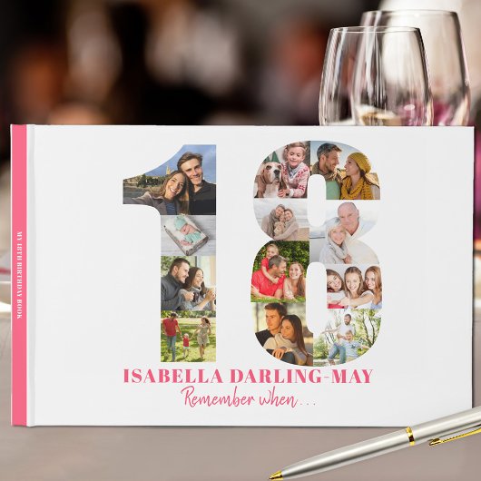 Livre D'or 18e anniversaire Se souvenir quand ... Collage pho