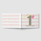 Livre D'or 1er anniversaire rose et or (Complet)