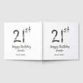 Livre D'or 21e anniversaire ajouter nom date année noire modè (Complet)