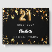 Livre D'or 21e anniversaire étoiles d'or noir (Recto)