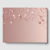 Livre D'or 21e anniversaire rose or étoiles rose (Verso)