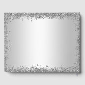 Livre D'or 25e anniversaire du Mariage Glitzy Silver & Black (Verso)