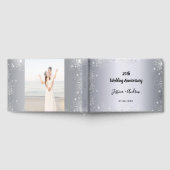 Livre D'or 25e anniversaire du mariage parties scintillant ar (Complet)