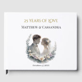 Livre D'or 25th Wedding Anniversary Heirloom-Like Celebration (Recto)